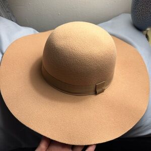 August Silk Tan Fedora Hat Timeless Accessory